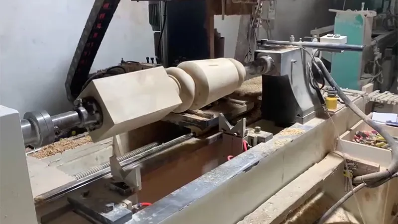 4 Axis CNC Wood Lathe 4