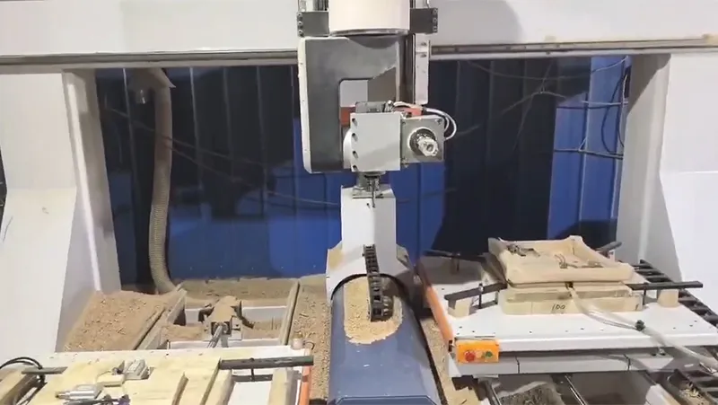 Double Table 5 Axis CNC Wood Lathe 1